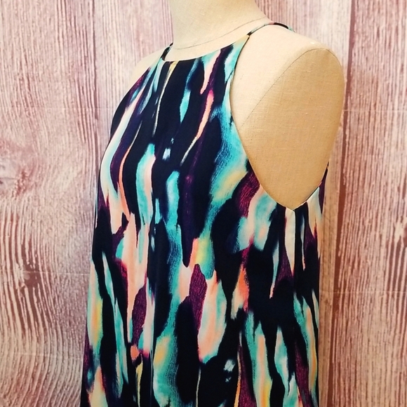 Tyche Colorful Abstract Shift Mini Dress - Picture 2 of 7
